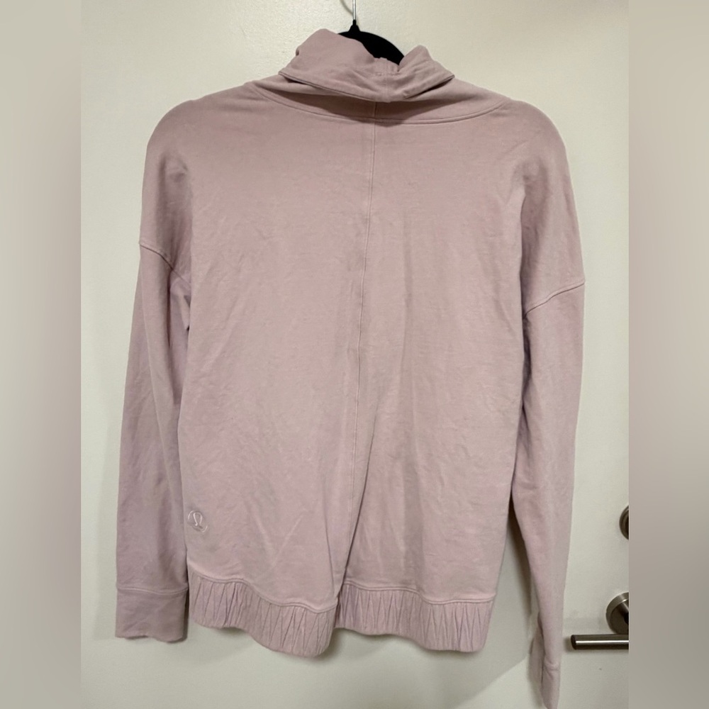 lululemon athletica Women's Light Pink Cowl Neck Sweater - Picture 8 of 9